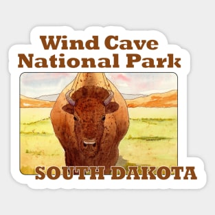 Wind Cave National Park, South Dakota Sticker